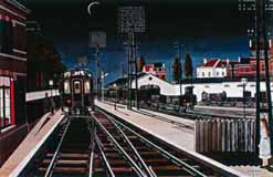 TREN DE TARDE. PAUL DELVAUX.